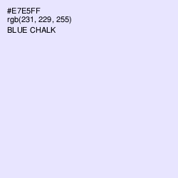 #E7E5FF - Blue Chalk Color Image